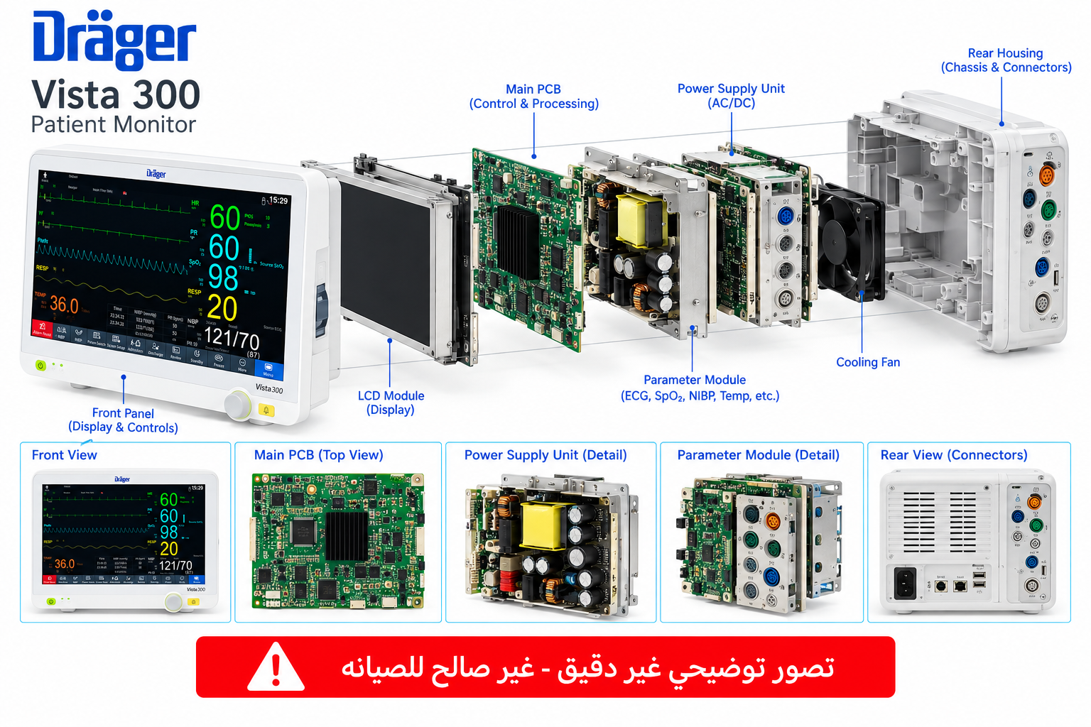 مونيتور مرضى Dräger Vista 300 - 3
