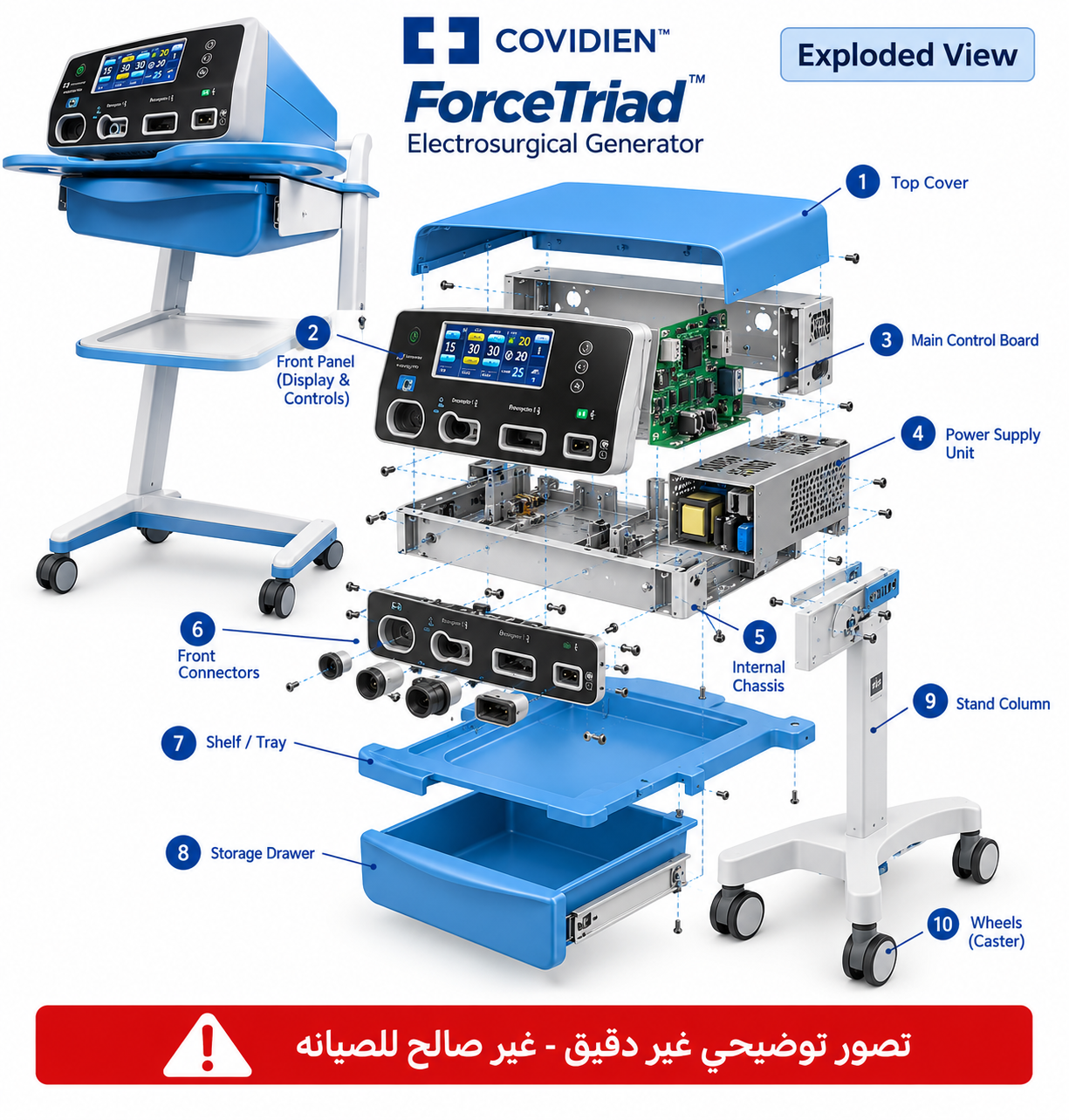 منصة الطاقة الجراحية Covidien ForceTriad - 3